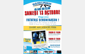Entrainement exceptionnel à Pont d'Isère, le samedi 13 octobre.